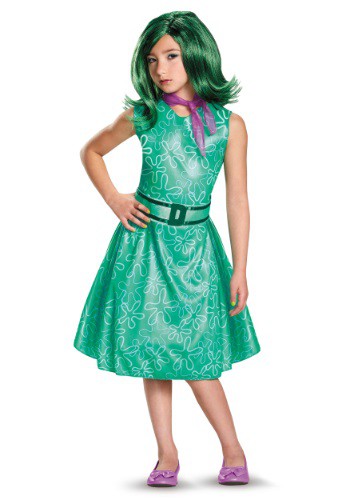 Inside Out Disgust Classic Girls Costume By: Disguise for the 2022 Costume season.