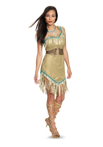 Womens Deluxe Pocahontas Costume By: Disguise for the 2022 Costume season.