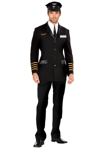Men's Mile High Pilot Costume -image