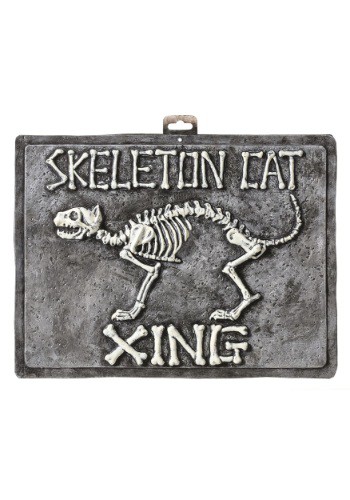 Skeleton Cat Sign By: Seasons USA Inc. for the 2022 Costume season.