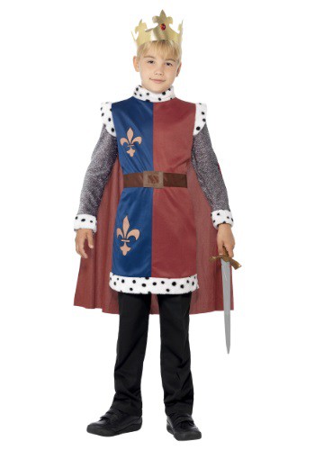 Child Medieval King Arthur Tunic By: Smiffys for the 2022 Costume season.
