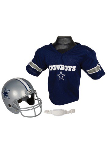 Child NFL Dallas Cowboys Helmet and Jersey Set By: Franklin Sports for the 2022 Costume season.
