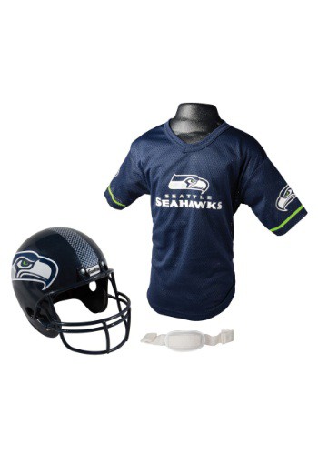 Child NFL Seattle Seahawks Helmet and Jersey Set By: Franklin Sports for the 2022 Costume season.