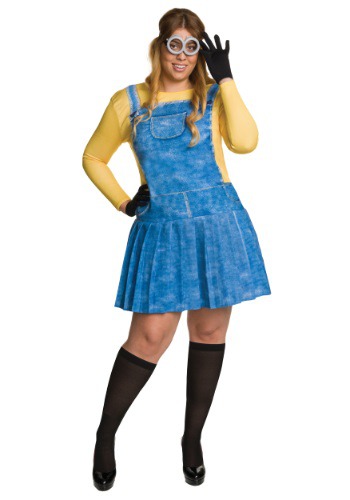 Plus Size Female Minion Costume By: Rubies Costume Co. Inc for the 2022 Costume season.