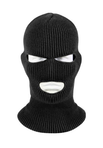 unknown Adult Black 3-Hole Face Mask