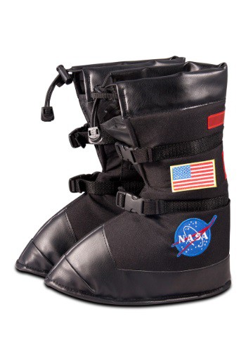 Kids Black Astronaut Boots By: Aeromax for the 2022 Costume season.
