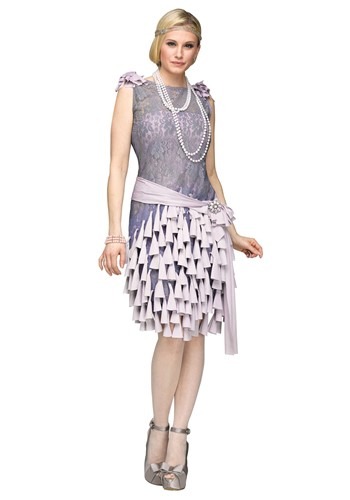 unknown Women's Great Gatsby Daisy Buchanan Bluebells Dress