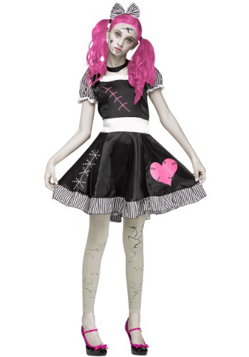 Teen Scary Broken Doll Costume By: Fun World for the 2022 Costume season.