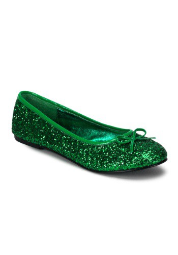 Adult Kelly Green Glitter Flat's By: Pleasers USA, Inc. for the 2022 Costume season.