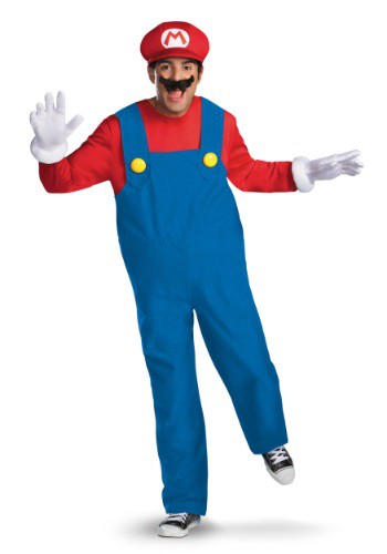 unknown Mens Deluxe Mario Costume