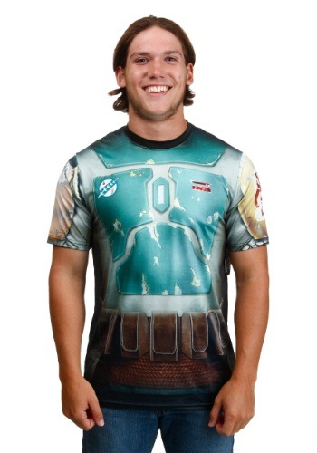 Star Wars Boba Attire Sublimated Costume T-Shirt By: Mad Engine for the 2022 Costume season.