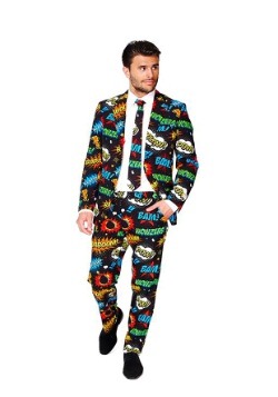 opposuits suit suits mens groomsmen comic patterned badaboom