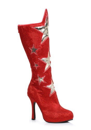 Adult Red Hero Boots By: Ellie for the 2022 Costume season.