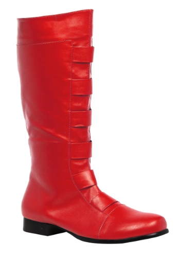 Adult Red Superhero Boots By: Ellie for the 2022 Costume season.
