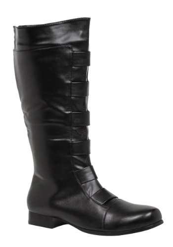 Adult Black Superhero Boots By: Ellie for the 2022 Costume season.