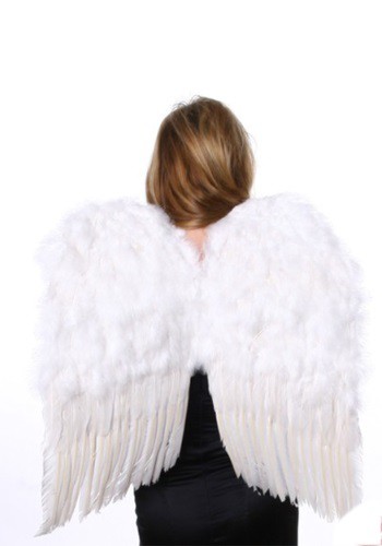 Medium White Feather Angel Wings By: Zucker Feather for the 2022 Costume season.