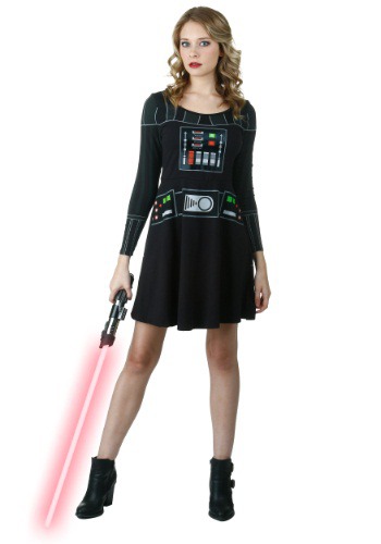 I am Vader Long Sleeve Skater Dress By: Mighty Fine for the 2022 Costume season.