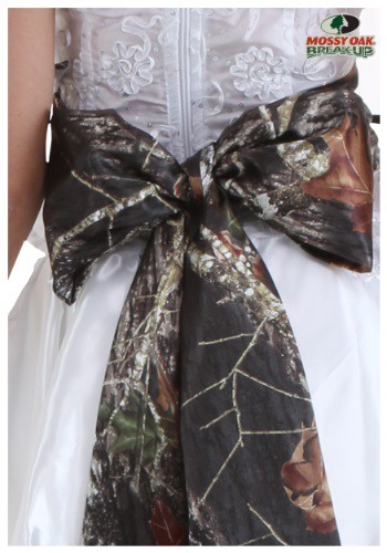 Mossy Oak Giant Bow Bridal Sash By: Fun Costumes for the 2022 Costume season.