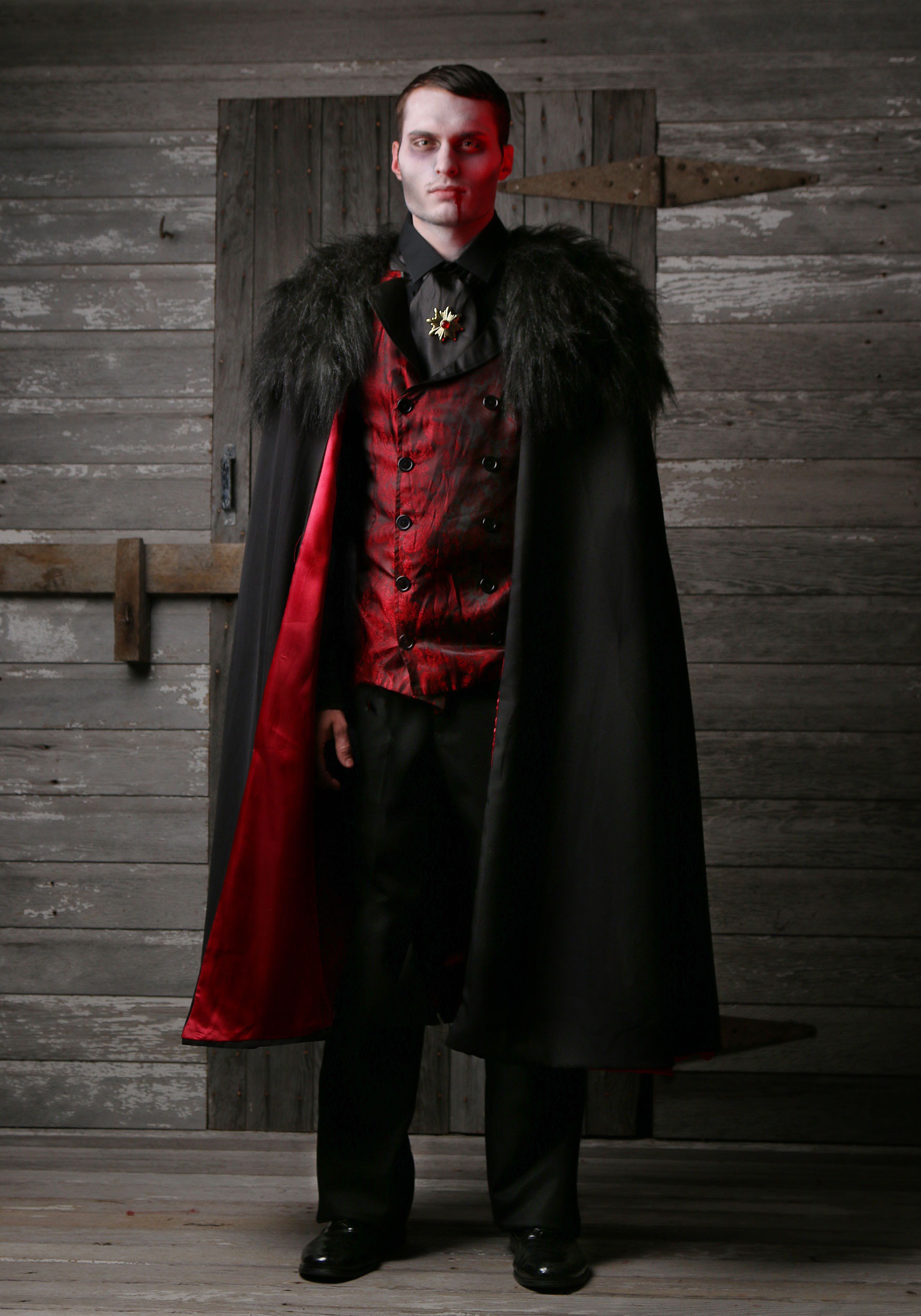 Victorian Vampire Costume Men Adult Deluxe Men's Vampire Costume