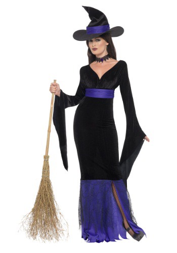 Women's Glamorous Witch Costume By: Smiffys for the 2022 Costume season.