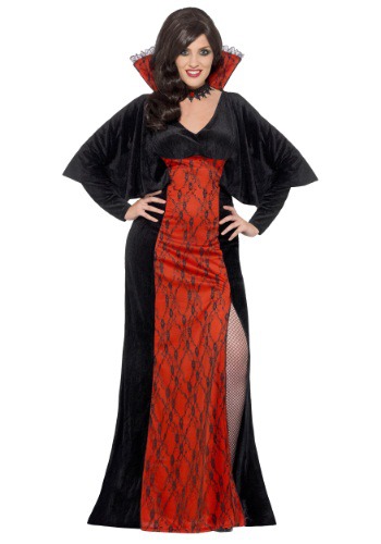 Women's Plus Size Vamp Costume By: Smiffys for the 2022 Costume season.