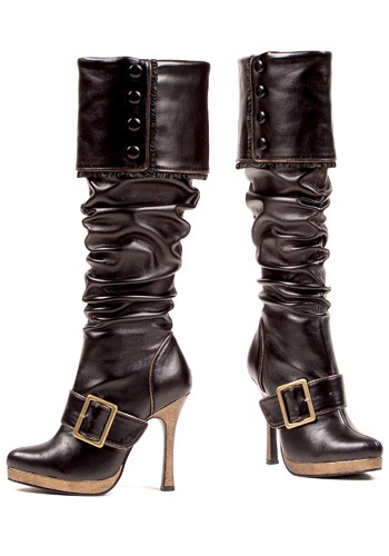 Sexy Buckle Pirate Boots -image