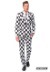 SuitMeister Basic Checkered Black And White Suit Costume For Men