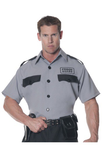 Men's Prison Guard Shirt By: Underwraps for the 2022 Costume season.