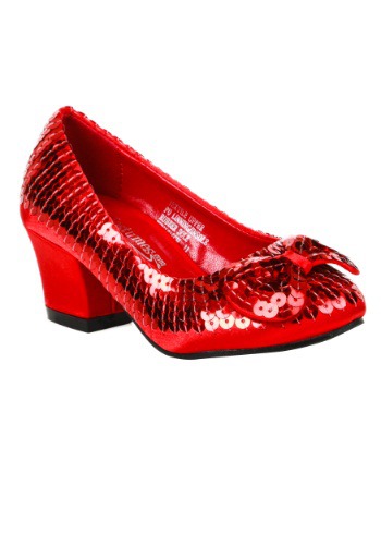 Child Red Sequin Shoes By: Fun Costumes for the 2022 Costume season.