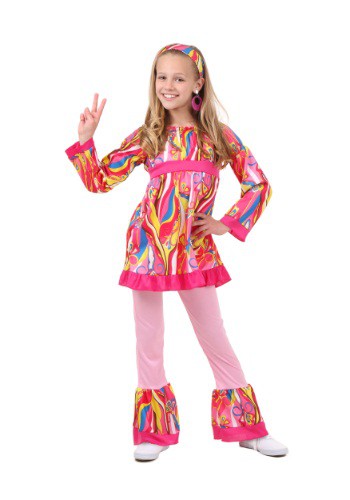 Child Disco Top and Bell Bottoms Costume