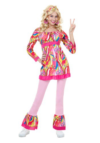 unknown Adult Disco Top and Bell Bottoms Costume