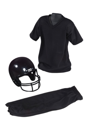 Child Deluxe Football Black Uniform Set By: Franklin Sports for the 2022 Costume season.