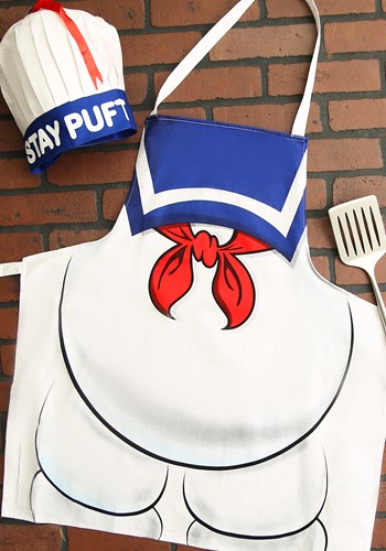 unknown Ghostbusters Stay Puft Apron and Chef Hat Set