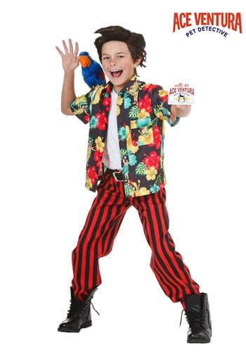 unknown Child Ace Ventura Costume with Wig