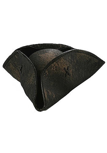 Black Caribbean Pirate Hat -image