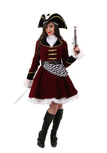 unknown Plus Size Women's Captain Hook Costume with Hat