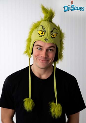 Deluxe Grinch Hoodie Hat - Grinch Accessories, Holiday Costume Ideas By: Elope for the 2022 Costume season.
