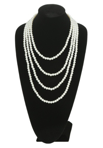 unknown Multi Strand Pearl Flapper Necklace