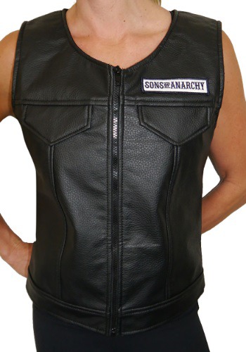 unknown Women's Sons of Anarchy Faux Leather Vest