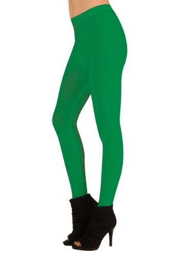 Women's Green Leggings By: Rubies Costume Co. Inc for the 2022 Costume season.