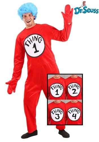 Adult Thing 1 and 2 Costume -image