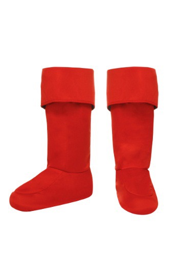 unknown Adult Red Superhero Boot Covers
