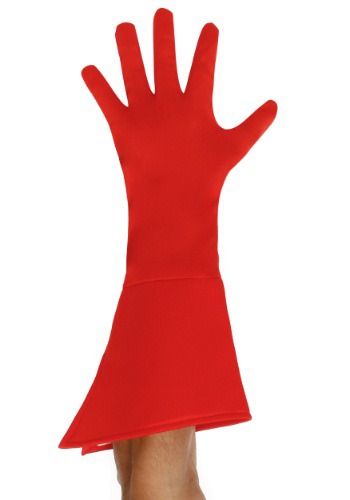 unknown Adult Red Superhero Gloves