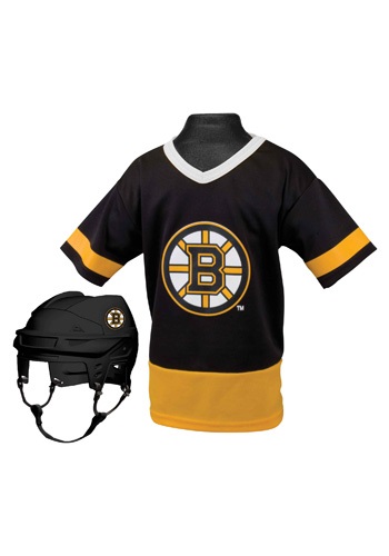 Kids NHL Boston Bruins Uniform Set By: Franklin Sports for the 2022 Costume season.