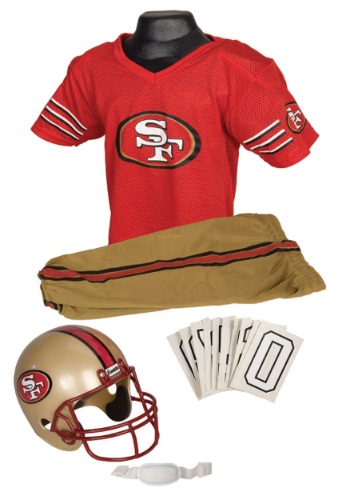 NFL 49ers Uniform Costume By: Franklin Sports for the 2022 Costume season.