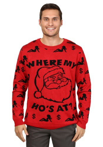 unknown Where My Ho's At Christmas Sweater
