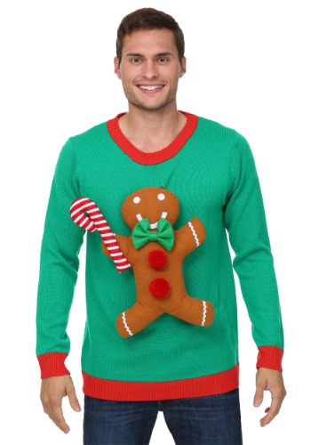 unknown 3D Gingerbread Man Christmas Sweater