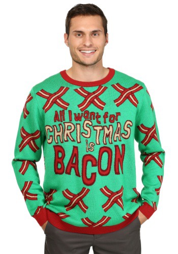 unknown All I Want for Christmas is Bacon Sweater