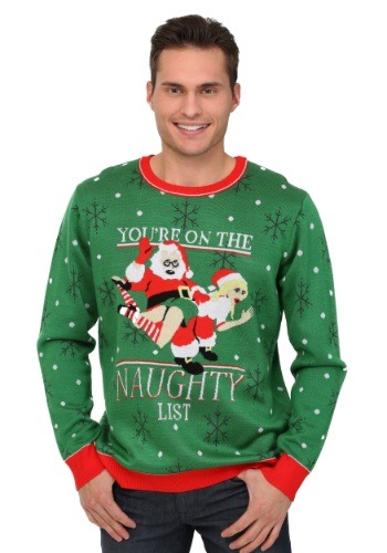 Men s Naughty List Christmas Sweater