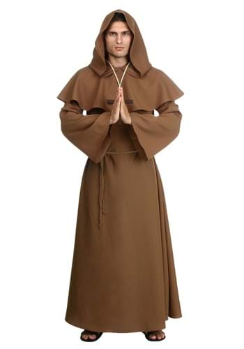 unknown Plus Size Brown Monk Robe